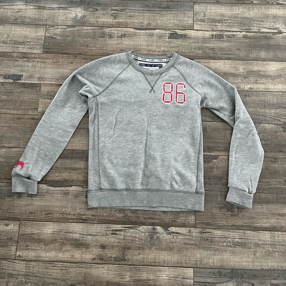 Victoria’s Secret gray sweatshirt